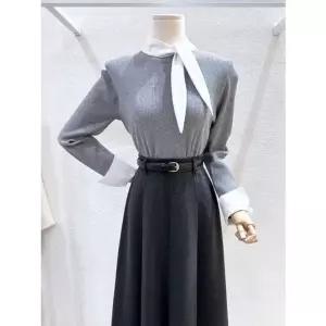 [갤러리아] [LAP]쁘띠리본 배색카라니트 (AS1KH221)