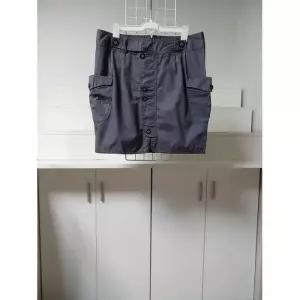 여성 빅포켓 버튼 포인트 캐쥬얼 면 스커트 NA-B