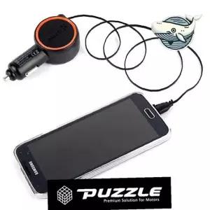 차량 핸드폰 거치대 급속 충전기 릴 회전형