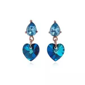 E550 블루 오스트리아 크리스탈 은침 귀걸이 여자귀걸이 귀걸이추천 학생귀걸이 모임 여자선물