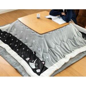 MNJVCFDS 코타츠 담요 다다미 일본식 바닥 테이블, 4PCS 세트 퀼트 / 쿠시온 히터 책상, 가족용 겨울 난방 스토브 이불 발난로 커피 테이블