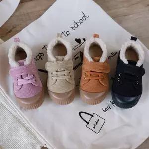 윈터킹덤 코듀로이 남아여아 퍼 운동화 206046