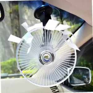 유리흡착식 탈부착용이 투명날개 차량용 선풍기