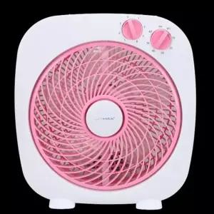 박스팬 선풍기 탁상용 사무실 타이머 소형 핑크 (WFHOHWZ)