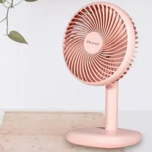 탁상용 선풍기 미니 무선 사무실 책상 캠핑 핑크 (WFHOIIG)