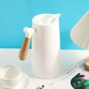 화이트 보온 보냉 주전자 1L 손잡이 진공 선물 예쁜 (WFHS4TS)