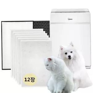 국산퓨어펫 APEE443-HWK 헤파탈취호환필터+전처리12장 (WFHTBOA)