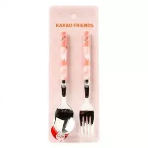 [골드스마일]카카오프렌즈 어피치 유아식기세트 심플 이유식포크스푼