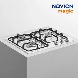 [전국설치] 나비엔 매직 3구 빌트인 가스레인지 GRB-2013NA 실버 LNG용 CJO