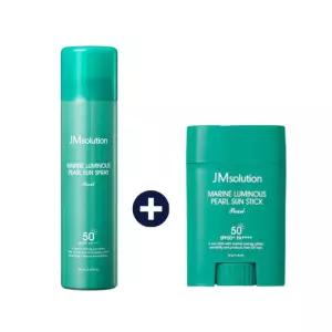 제이엠솔루션 청광 마린 진주 선 스프레이+ 선스틱 세트