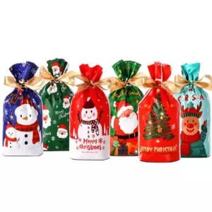 크리스마스 포장백 대량선물포장 답례품포장 눈사람 산타 트리 루돌프 6종 답례품포장백