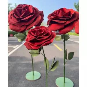장미꽃 대형 조화 공원 포토존 소품 대홍 기념일 조형물