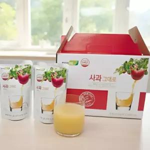 [원픽파머스] 경북 상주 사과그대로 사과즙 NFC 저온착즙 110ml 50포 건강한 아침 주스