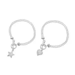 CRICRI 별 스타 스와로브스키 크리스탈 제작 팔찌 W369955