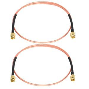 XRDS - RF SMA 남성 대 케이블 2FT, 연장 안테나 케이블(2PCS)