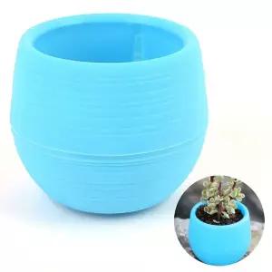 가벼운 미니 원형 화분 블루 인테리어 다육이 선인장 분갈이화분