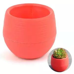 가벼운 미니 원형 화분 레드 인테리어 다육이 선인장 분갈이화분