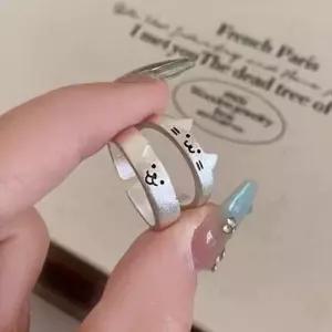 커플 고양이 강아지 반지 귀여운 주얼리 액세서리 애니멀 링 WFJTFTS