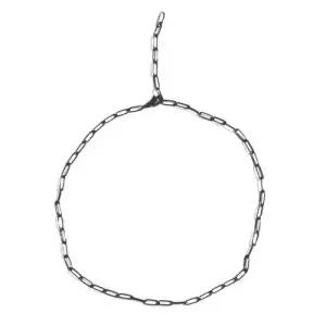 블랙 사슬 클립 디자인 써지컬스틸 초커 목걸이 WF2389C