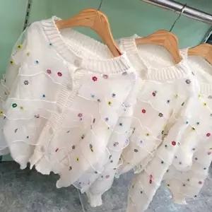 레이스 인기 포근한 캉캉 데일리 감성 니트 러블리 (KYR-WFGUQ75)