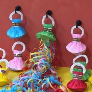 [에이치플러스몰]컬러 줄 폭죽 10P