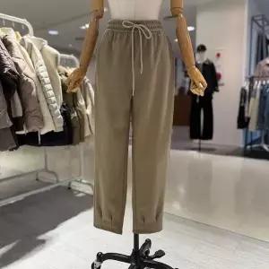 스테파니 A24PT4803 골덴 밑단 핀턱 배기팬츠