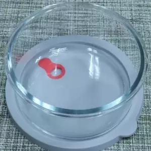 유리 반찬통 원형 실리콘 뚜껑 오븐 1.3L (WFGQ9ZL)