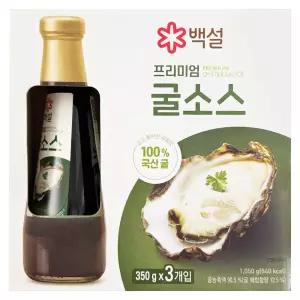 백설 프리미엄 굴소스 350g x 3개 x 1개