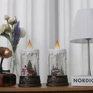 [아트박스]/비솜 눈사람 촛대 대형 오르골 크리스마스 무드등 선물