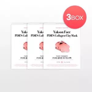 (정상가 155,400원) 약손명가 작은얼굴관리 PDRN 콜라겐 석고 마스크팩 3box (총