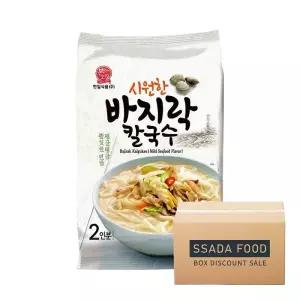 본고장 시원한 바지락칼국수 428g 2인분 12개 한박스