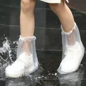 비닐 성인/어린이 5쌍 일회용 신발커버 비닐장화 방수덮개