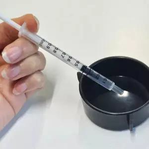 파충류 공예 1ml 반려동물 약 피딩 주사기 투약 레진