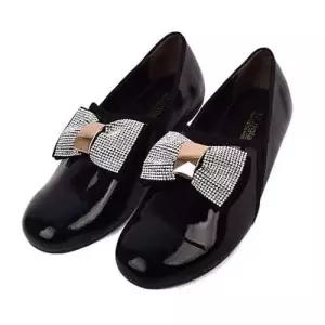 에나멜 리본장식 플랫슈즈 머스트해브 펌프스정장구두 여성단화 WFJU7DT