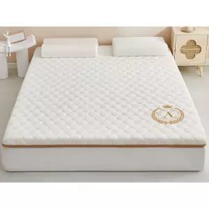 침대패드 베드 가정용 킹사이즈 토퍼 접이식 침대커버 순면 라텍스