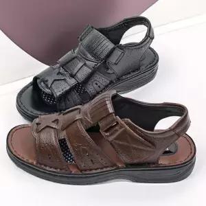 소가죽원단 남자 여름 데일리슈즈 클래식 디자인 샌들 WF42326