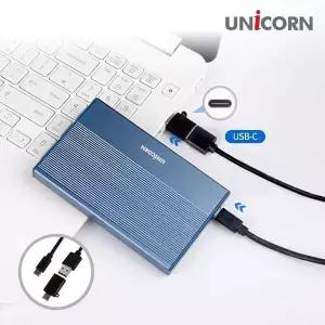 USB3.2 외장하드케이스 Gen2 SSD 유니콘 HDD 2.5인치