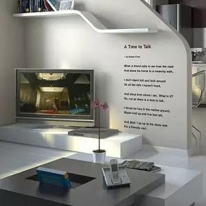 A Time to Talk 레터링스티커 포인트 그래픽 벽장식 W013749