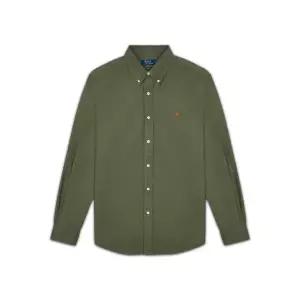 [폴로 랄프 로렌]POLO RALPH LAUREN 커스텀 핏 가먼트 다이 옥스포드 셔츠-다크 그린 MNPOWOV16824107-3...