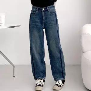 여자 FW 세미배기 자수 융기모 한파 청바지 (44879142)