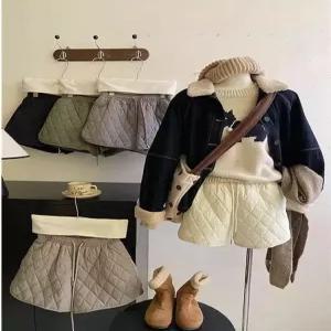 패딩반바지 핫팬츠 퀼팅 방한 여성용 밴딩 숏팬츠 팬츠 솜바지