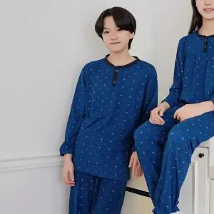 핫주니어복구잠옷 남 퍼플잎