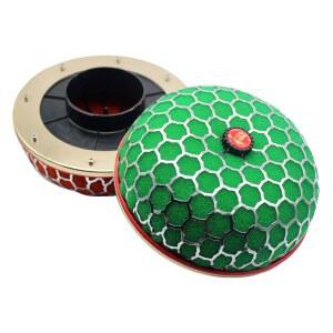 범용 자동차 원형 버섯 슈퍼 파워 공기 필터 흡입 유량 캘리버 스펀지 195MM 80MM