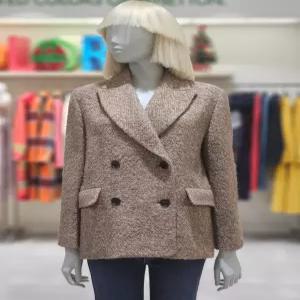 [베네통] 시슬리 리치헤링본 더블 자켓형 코트 SACT47361