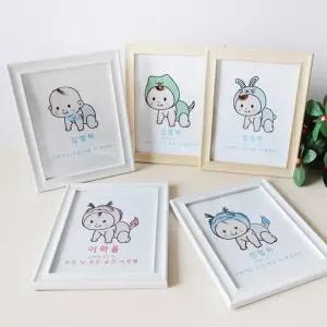 배냇머리 보관 카드 액자 함 [커스텀 아기 백일 배넷 신생아 100일 기념 임산부 출산