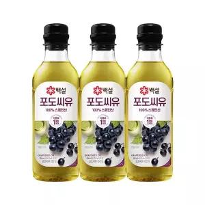 [CJ제일제당][M] [CJ] 백설 포도씨유 500ml x 3개