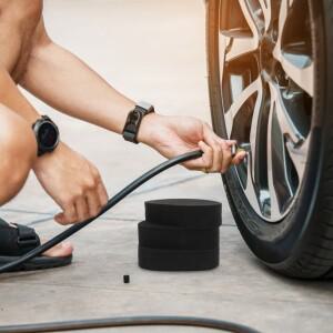 3개입 프리미엄 휠 허브 스펀지 자동차 타이어 청소 브러시 재사용 가능 왁스 도포기  터치 오래 지속되는