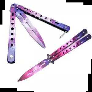 발리송 연습용 트레이너 나비칼 카람빗 BK퍼플