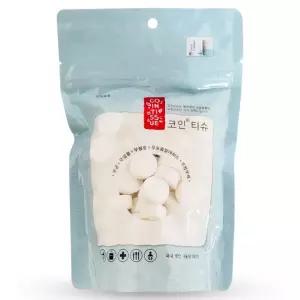 휴대 추천 코인티슈 기획상품 (2428) 지퍼100 물티슈 압축티슈 PnT