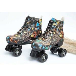 롤러스케이트신발 운동화 롤러슈즈 바퀴힐 파란색 롤러장 반짝이휠 슈즈 가방 그린 이동수단